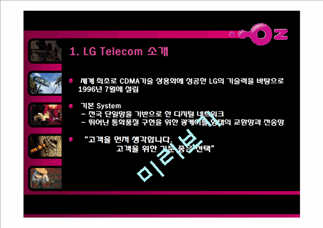 LG Telecom 마케팅 전략,마케팅,브랜드,브랜드마케팅,기업,서비스마케팅,글로벌,경영,시장,사례,swot,stp,4p   (3 )